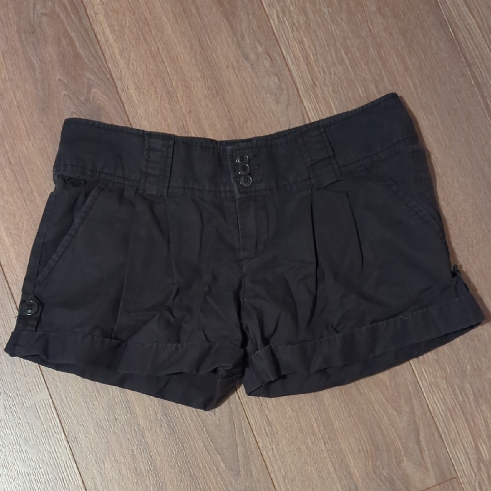 Roxy | Women's / Black Cargo Shorts, Size 7, 100% Cotton, Y2K